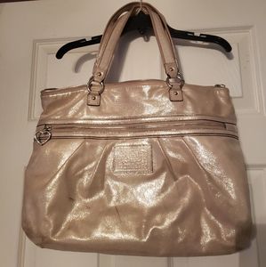 Coach Tote - Gold Glitter